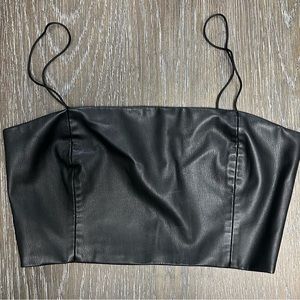 ZARA - Leather top